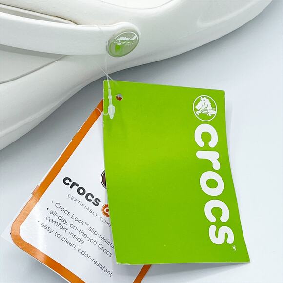 Crocs Mercy Work Women's Clog in White Size 12 - Picture 7 of 9